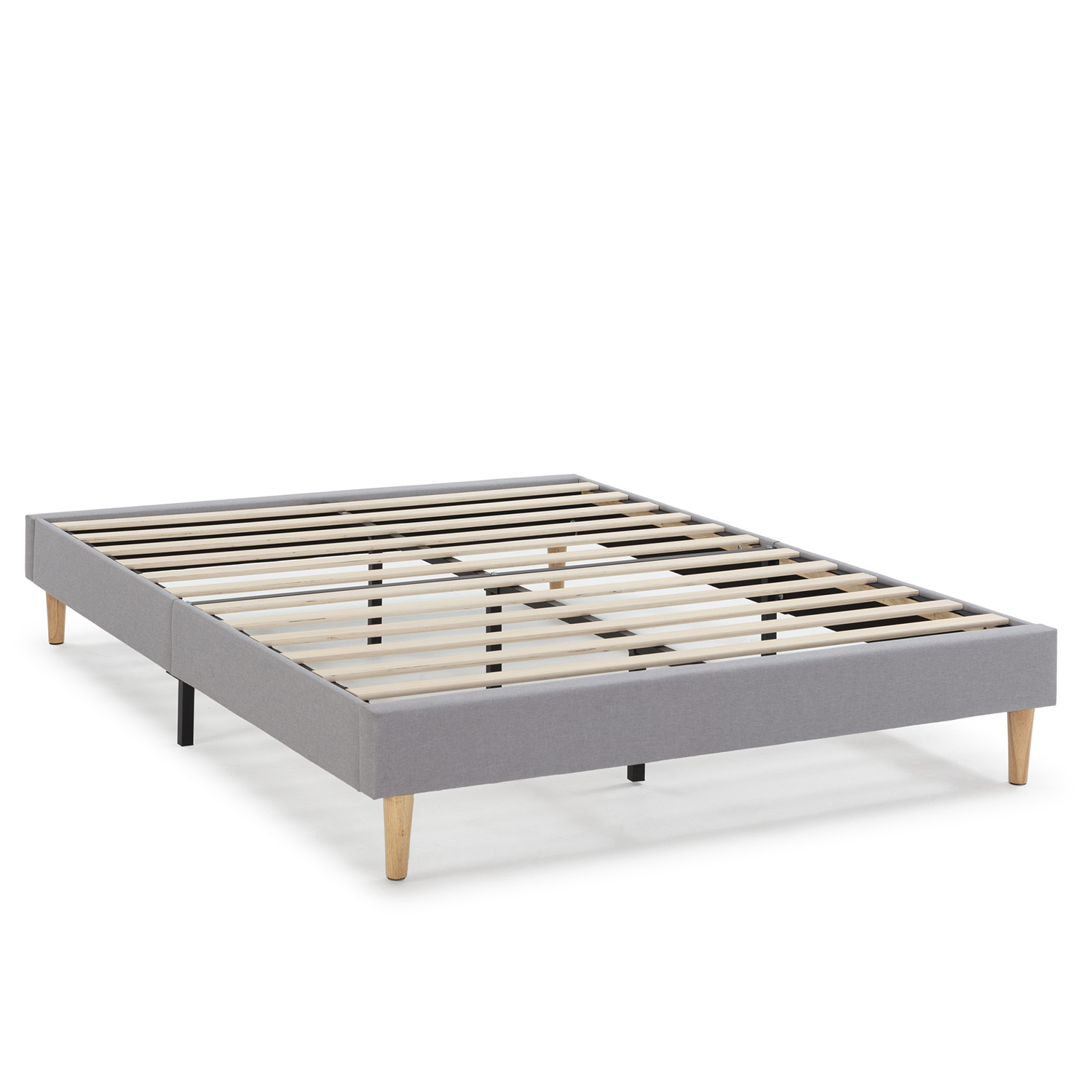 Base tapizada aura 150x190 cm gris claro