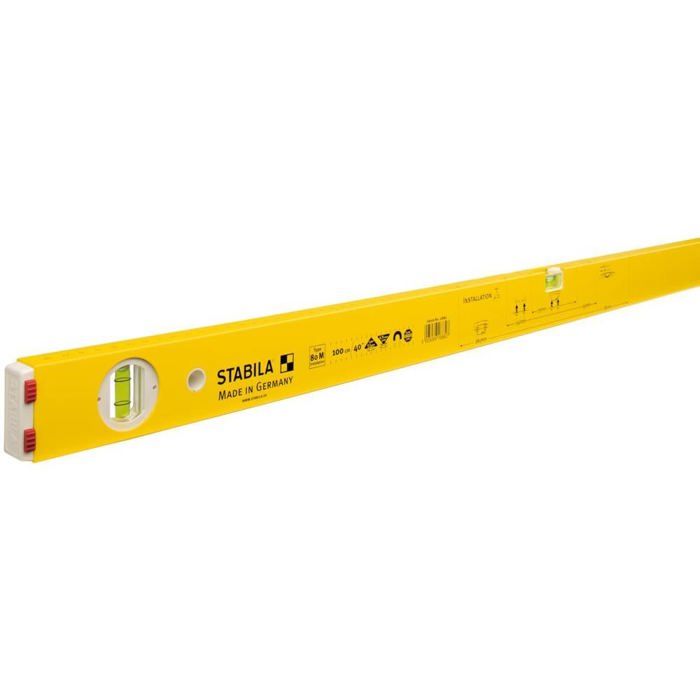 Stabila tipo 80 m instalación 16882 nivel de burbuja magnético con imán 100
