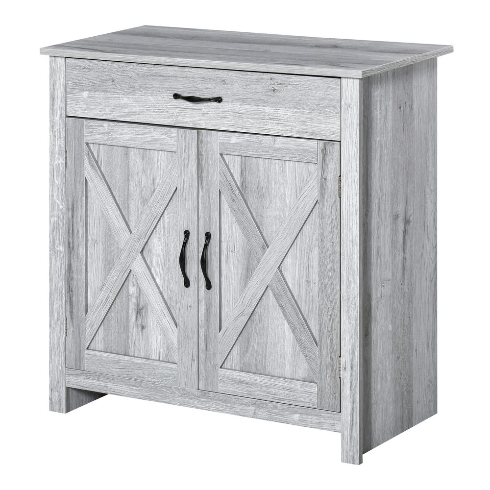 Aparador de cocina 80x39.7x80 cm color gris Homcom