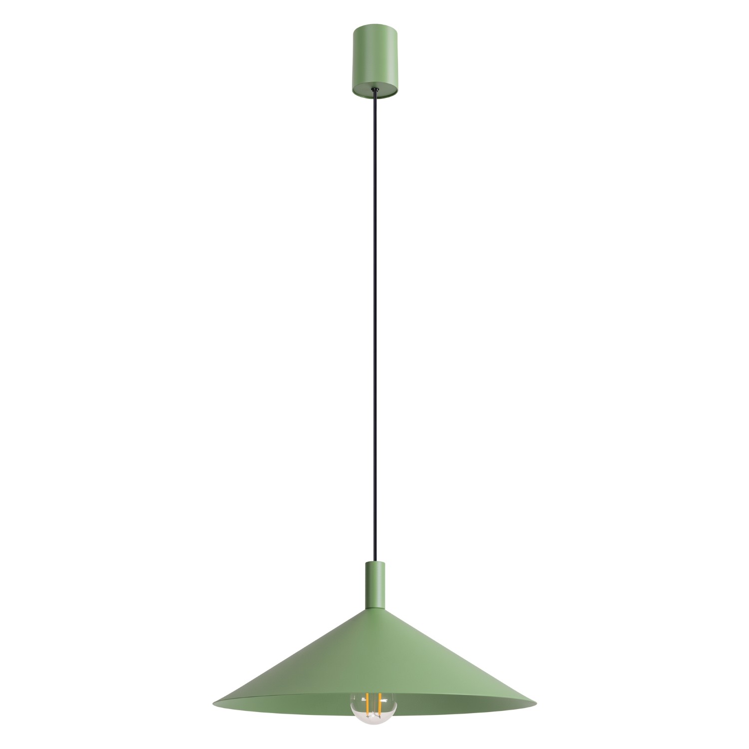 Lámparas colgantes nox 1 salvia acero 40x135x40cm