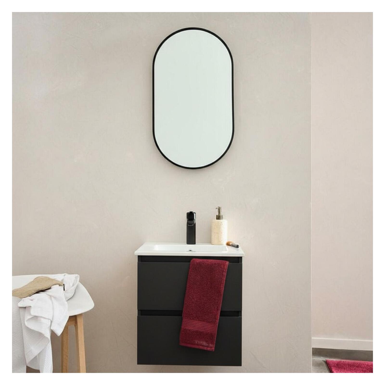Mueble lavabo suspendido 45cm con lavabo cerámico sorrento