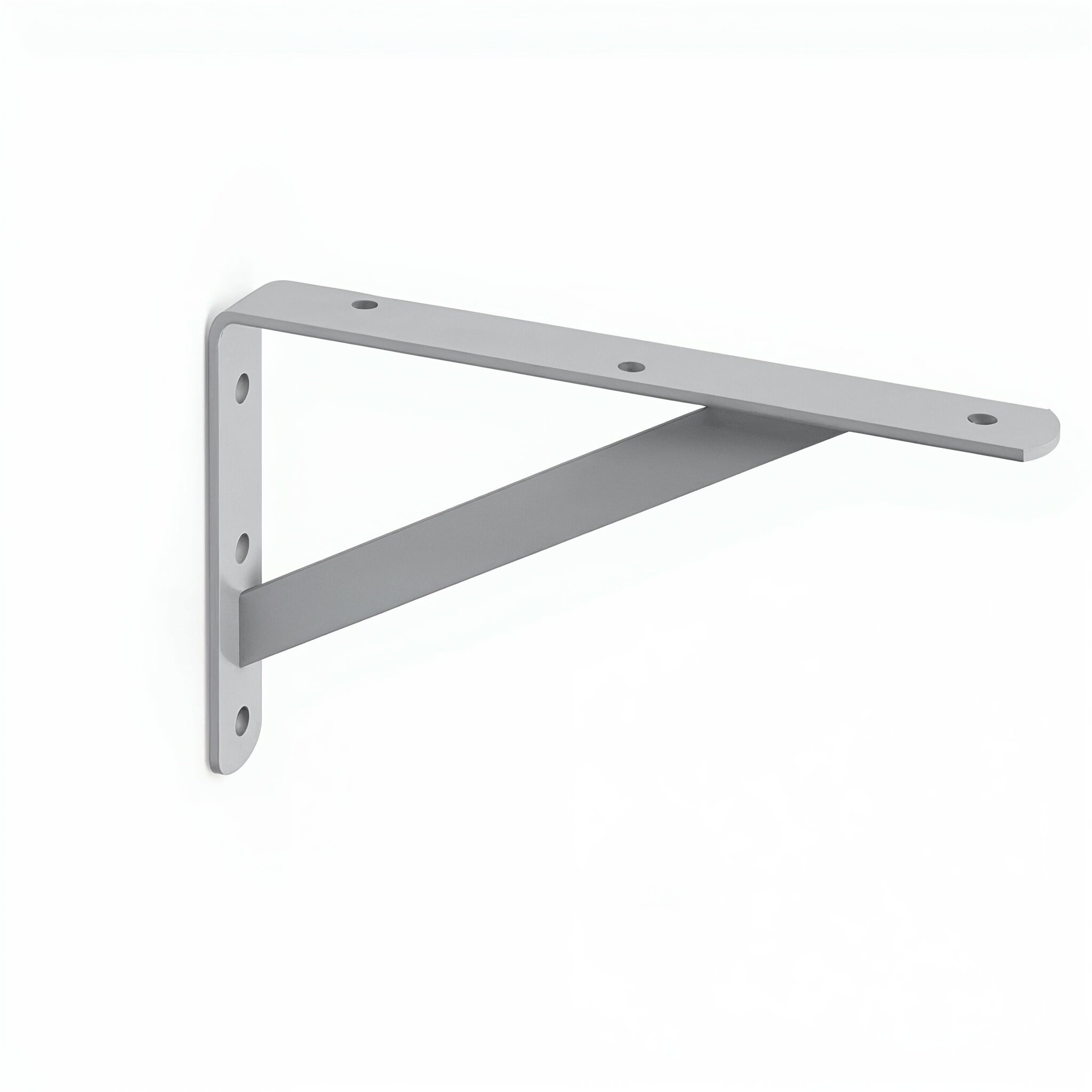 Escuadra de balda rei 1492 | 30x203x298 mm | gris | acero