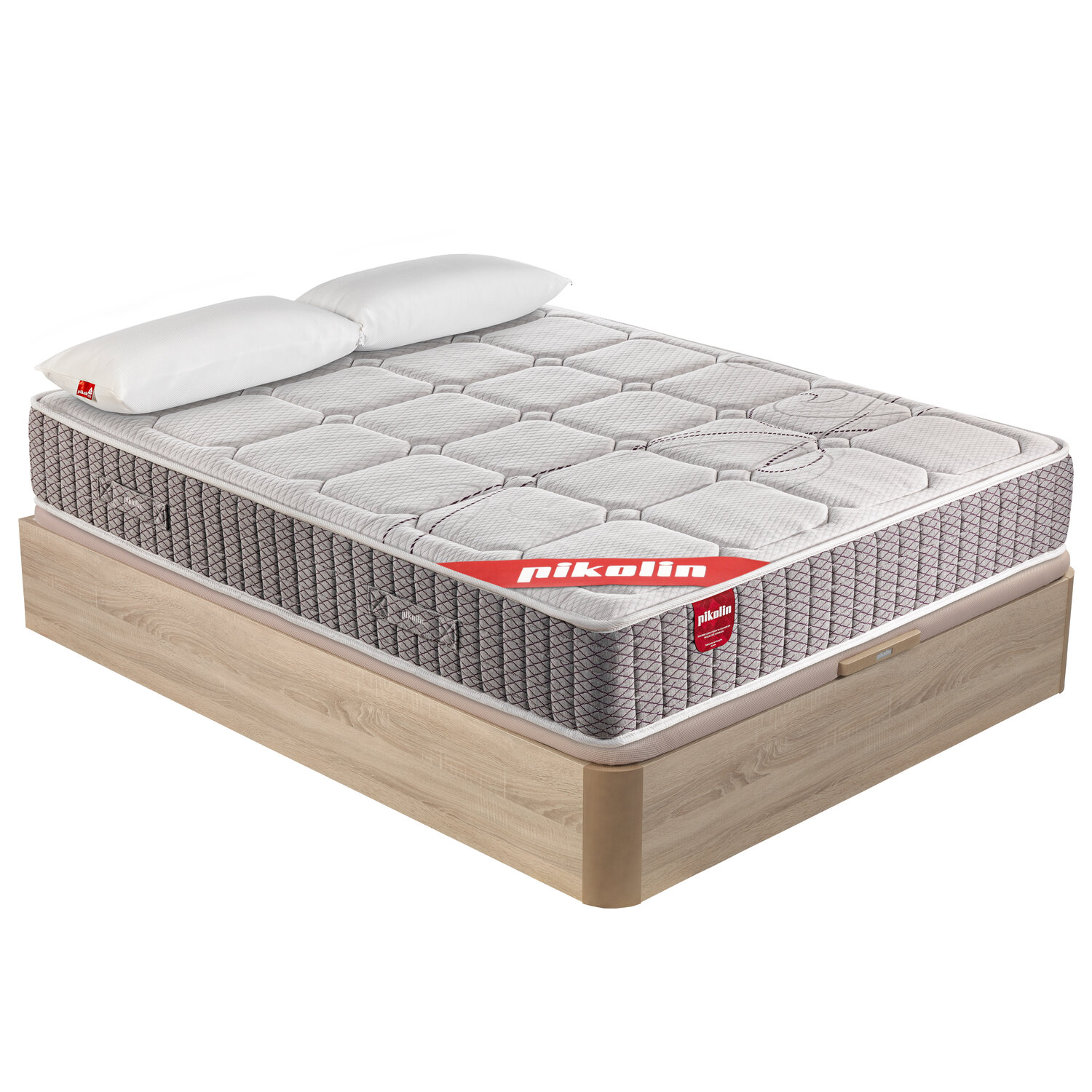 Colchón 180x200,canapé y almohada pikolin troas natural montaje incl