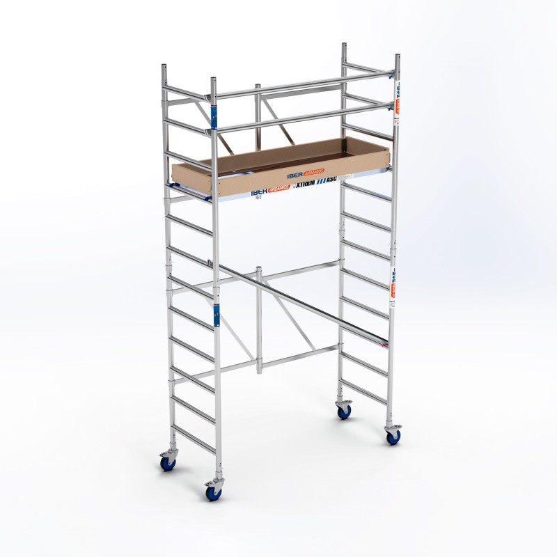 Andamio plegable Xtrem 75x190 4,70 m at con rodapié de madera