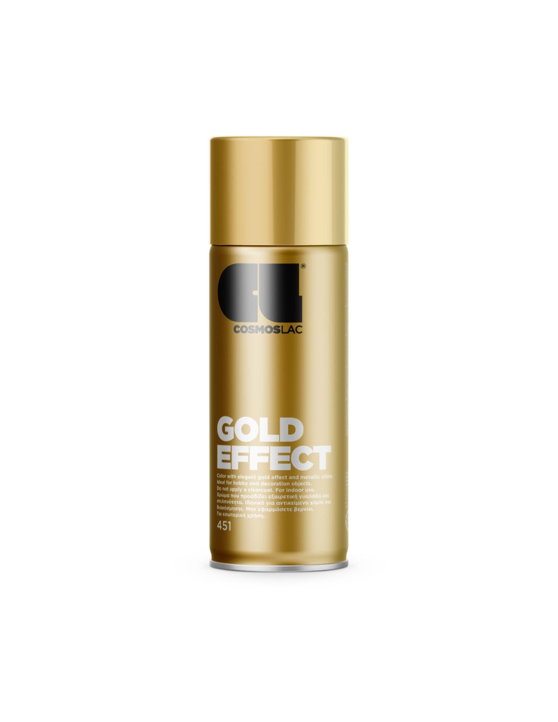 Spray pintura efecto cromo oro n-451 400 ml
