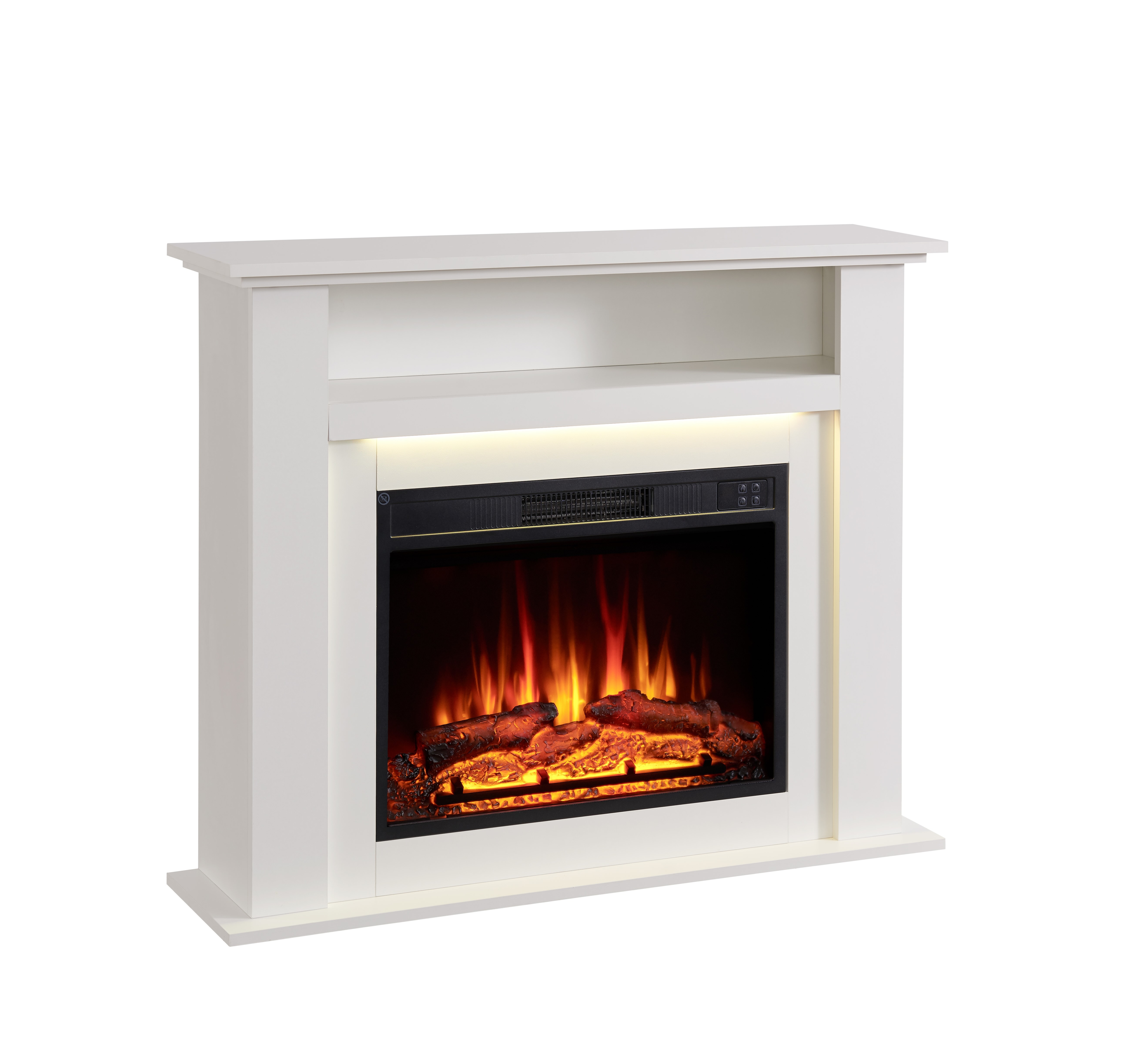 Chimenea eléctrica BALDERIA Liora - de pie, calefacción - blanco