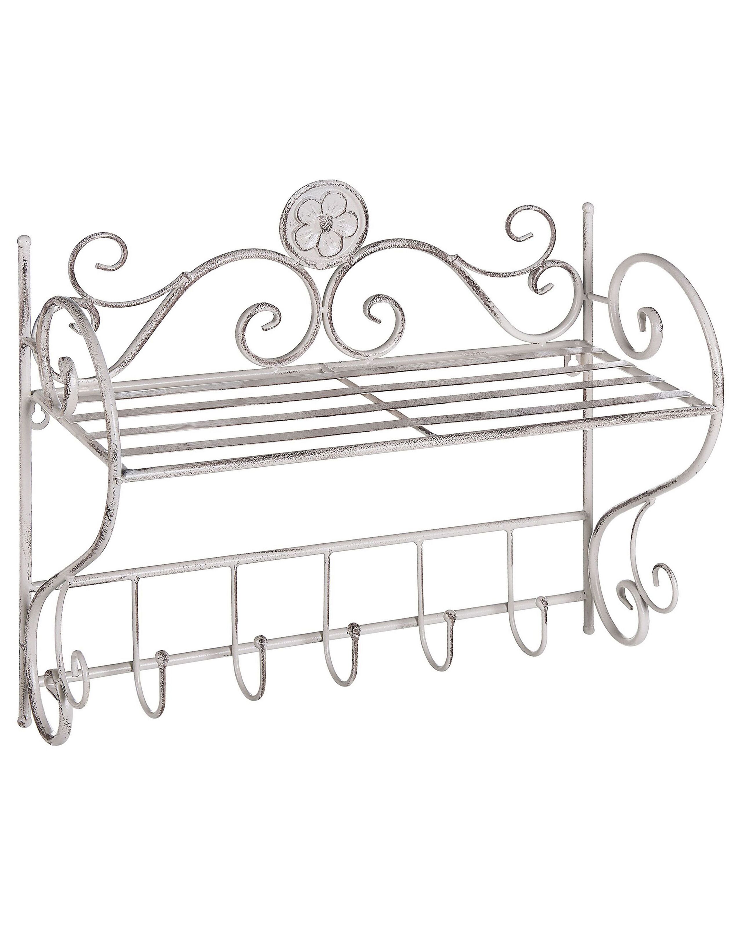 Estantería de pared osorno metal blanco
