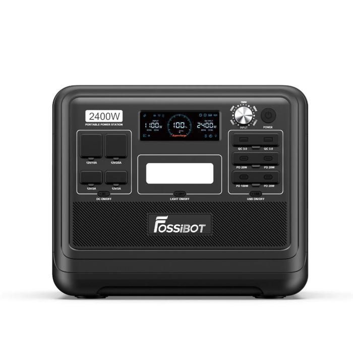 Fossibot - central eléctrica portátil - lifepo4 2048wh - 2400w