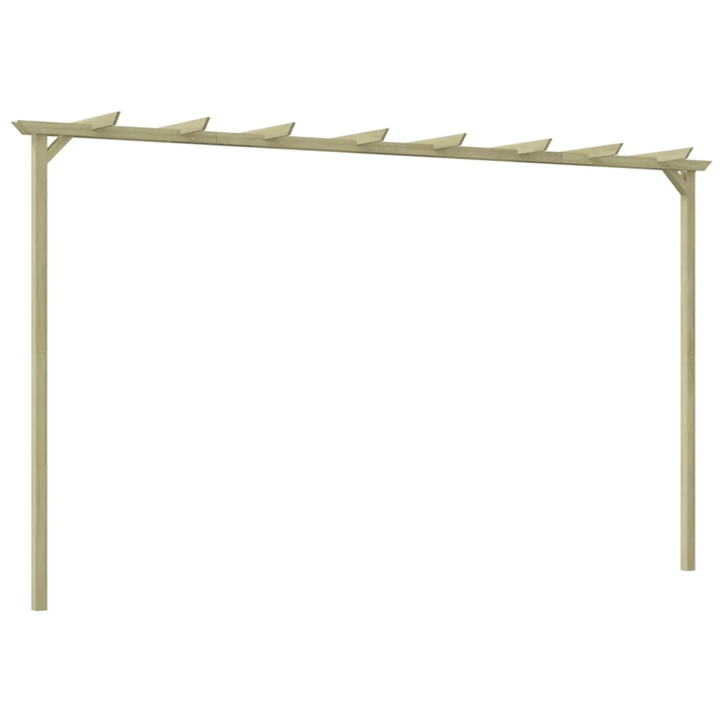 vidaXL pérgola de jardín madera de pino impregnada 360x200x60 cm