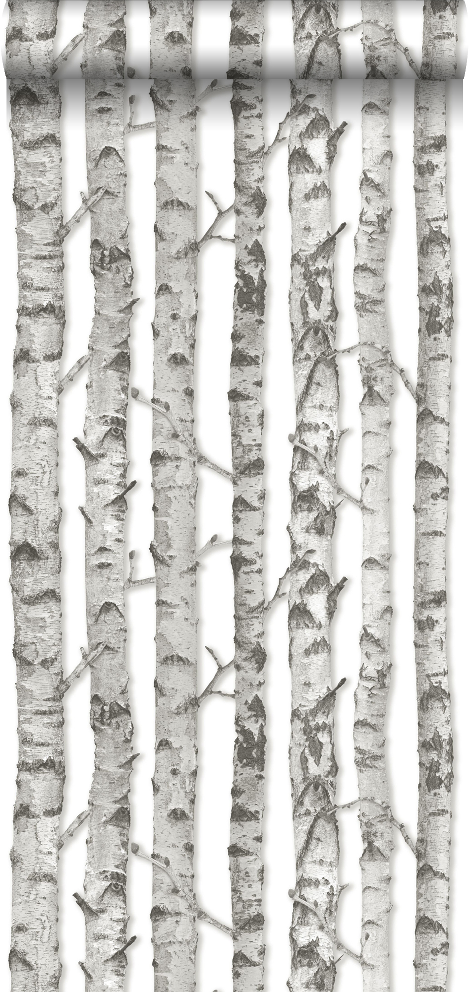 Walls4you papel pintado árboles gris y blanco - 53 cm x 10.05 m - 935295