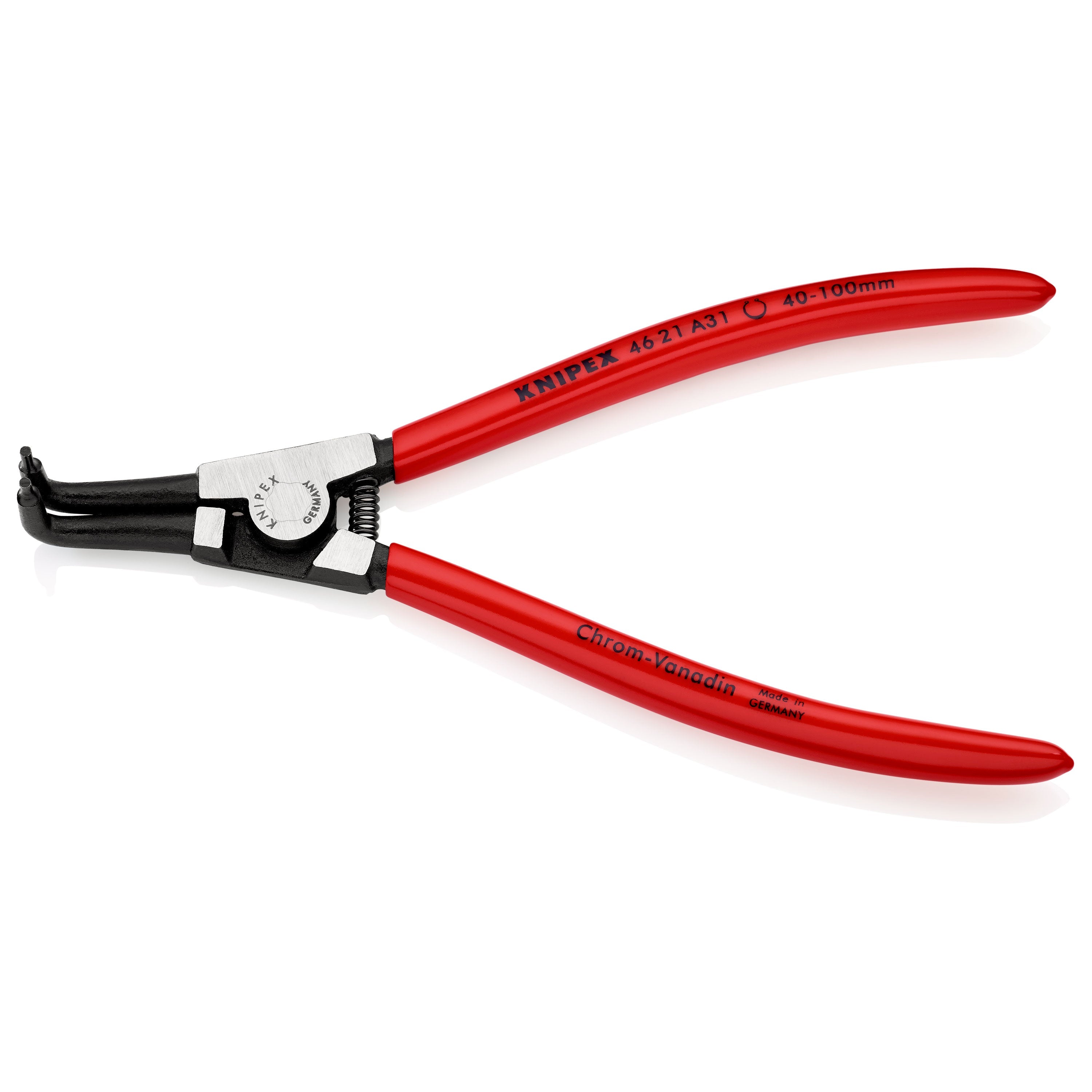 Alicate de anel de retenção externo a 31 para eixos d.40-100mm rosca 90 gra