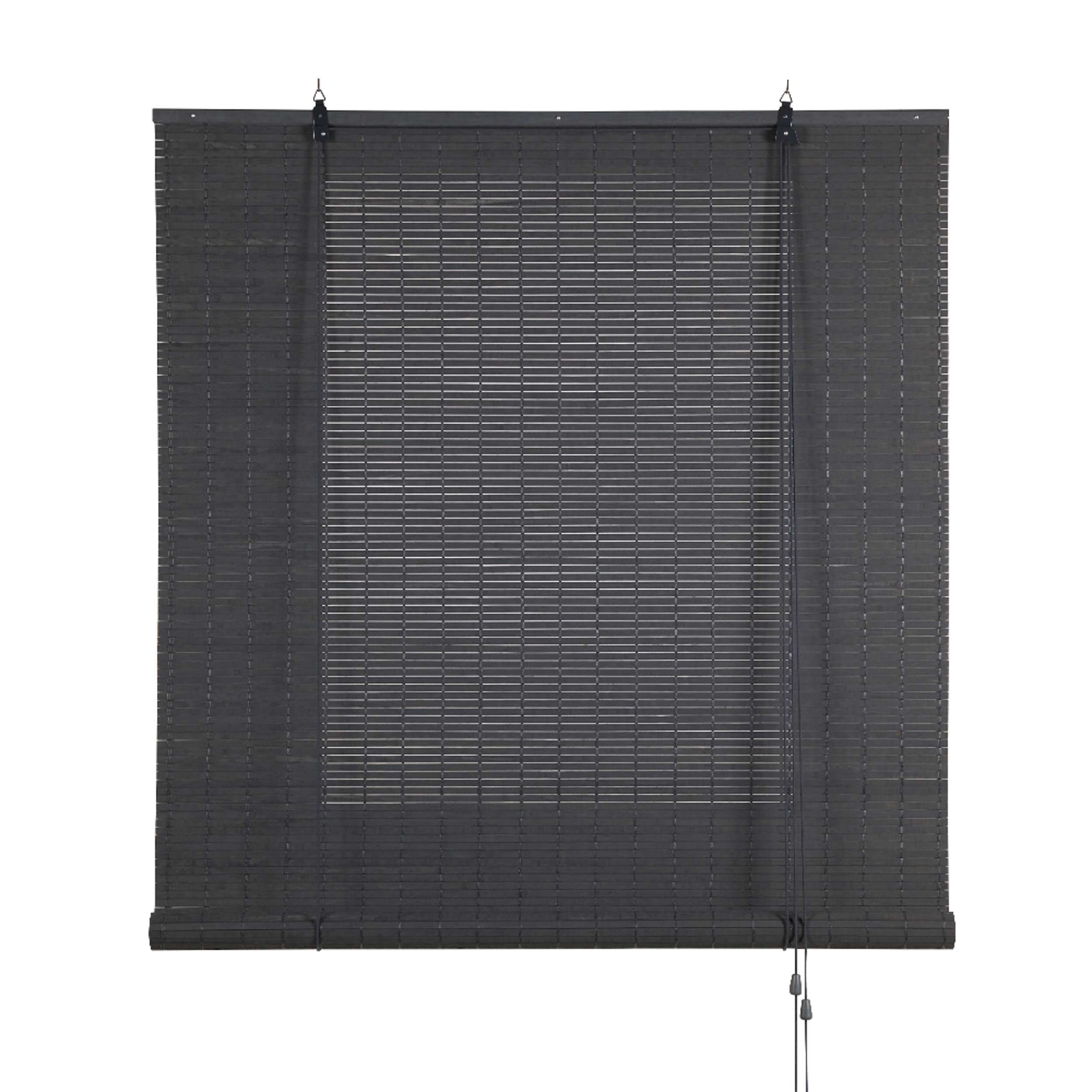 Storesdeco | estor de bambú, estor enrollable lamas gris, 60x175 cm