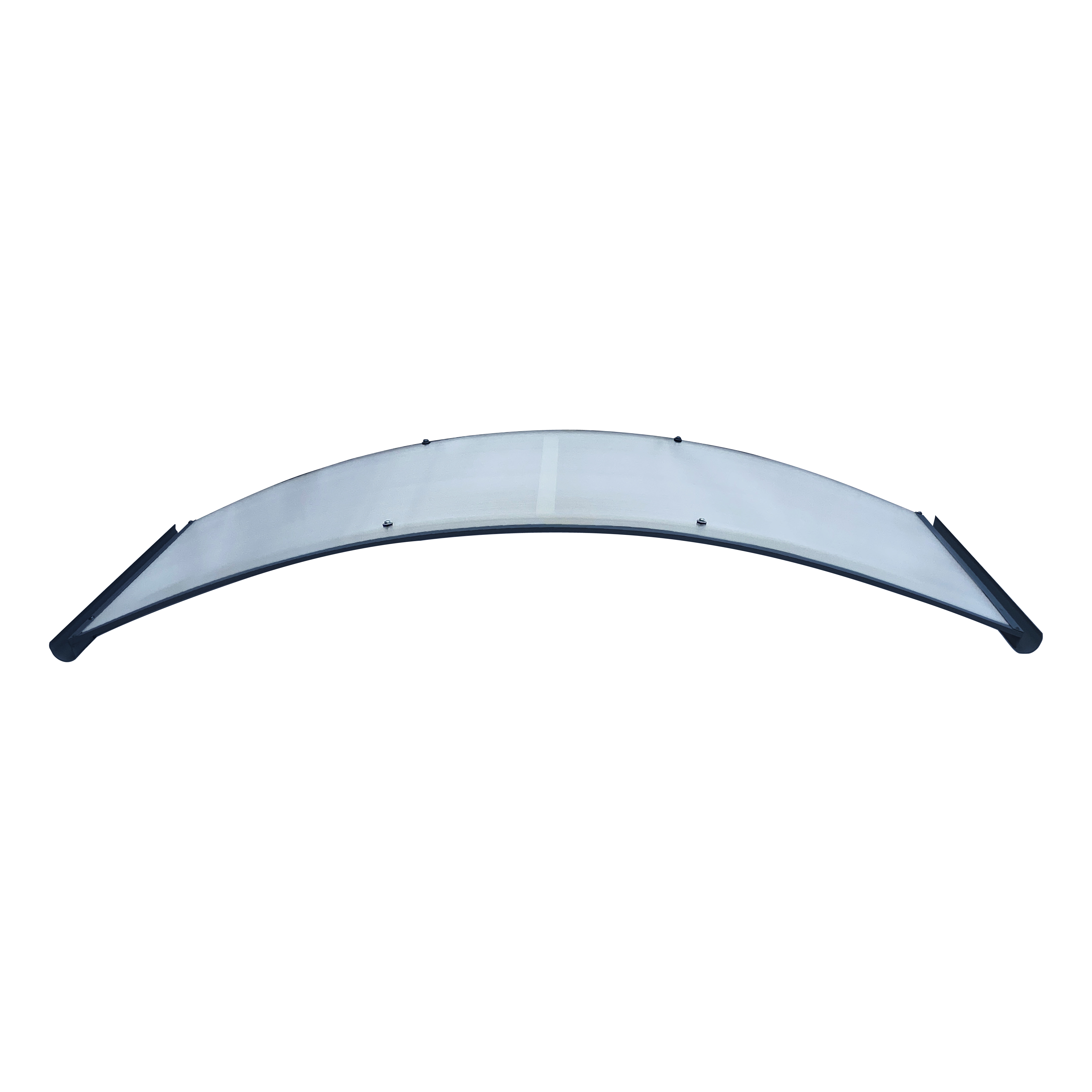 Marquesina de aluminio r-150 7016 con revestimiento de policarbonato