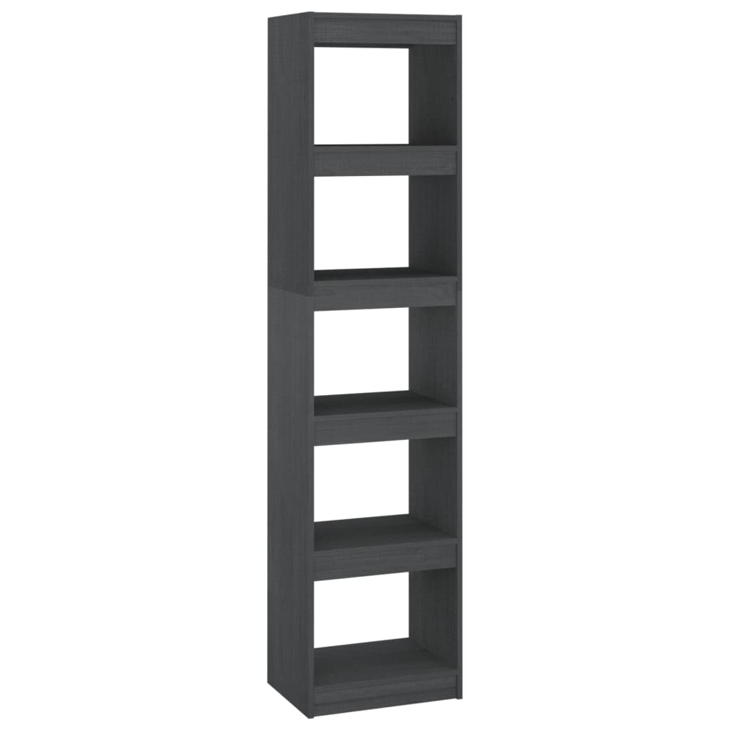 vidaXL estantería/divisor de espacios madera pino gris 40x30x167,5 cm