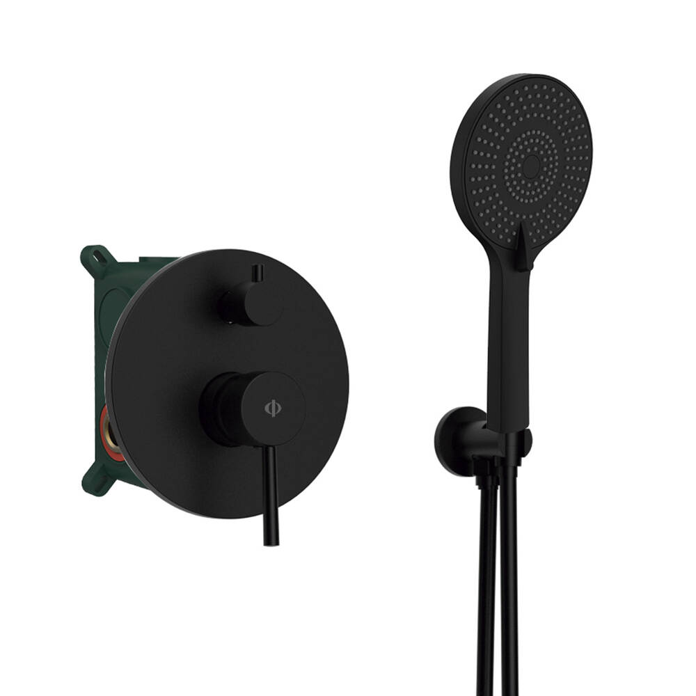 Conjunto empotrar 2 fun. Monomando sirio negro - gme