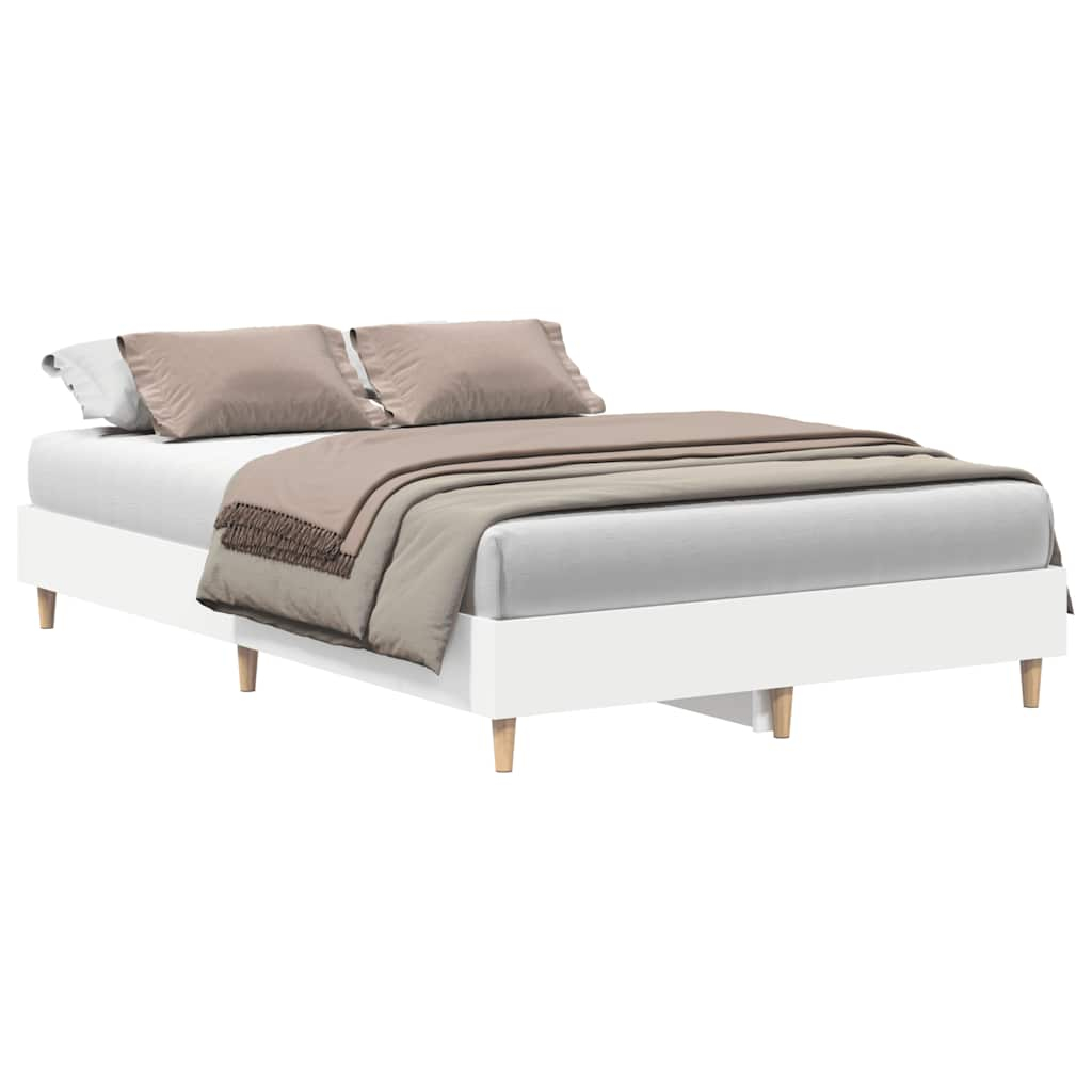 vidaXL estructura de cama sin colchón blanca 135x190 cm madera