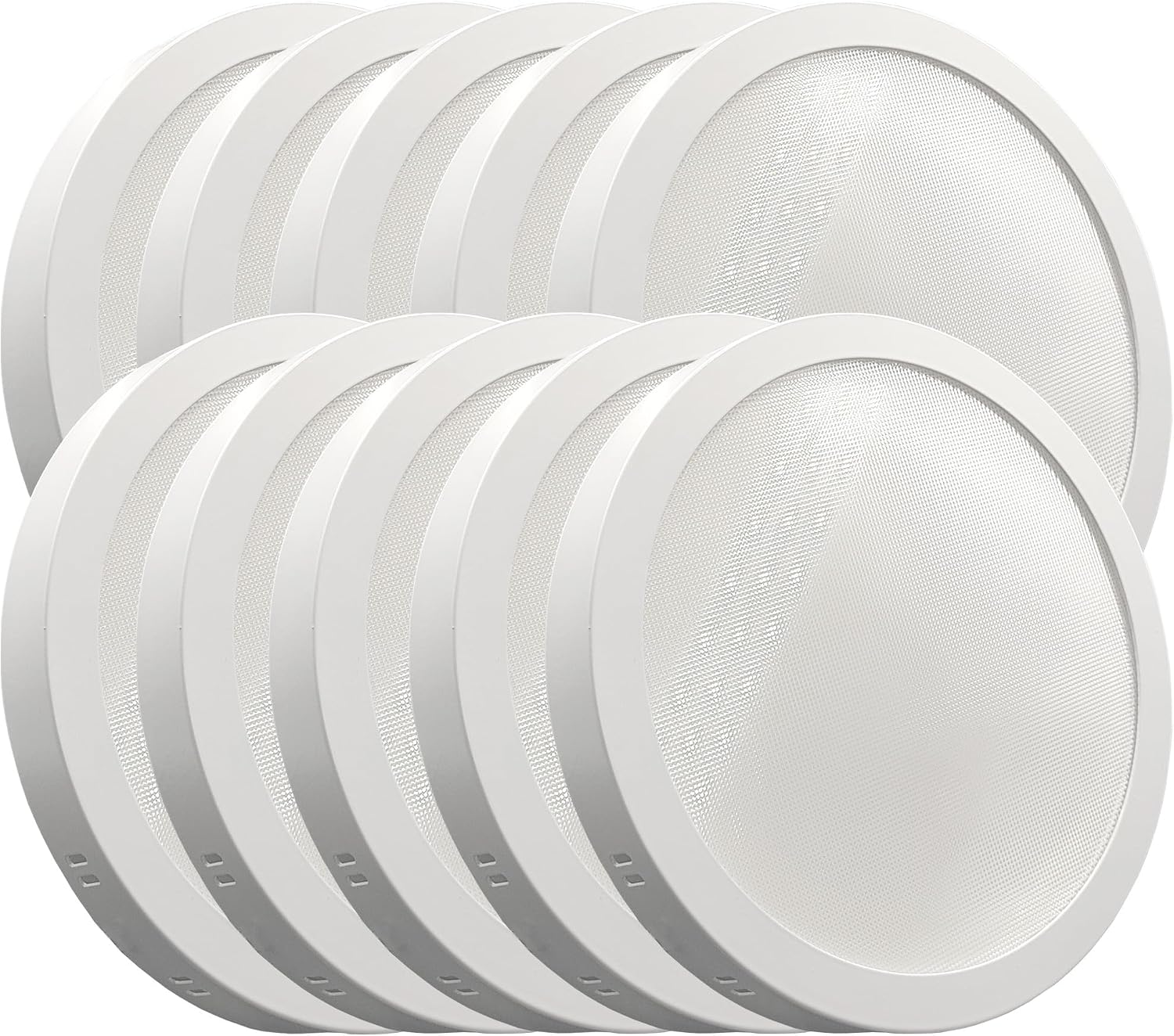 Pack x10 plafón LED circular 24w (240w), 2880lm, luz seleccionable 4cct