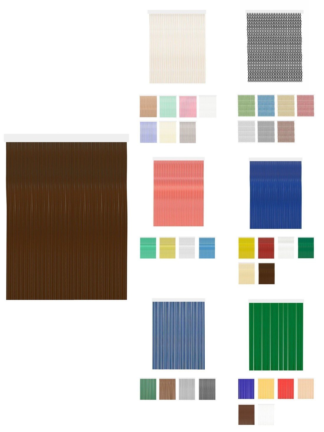 90 x 240 cm | karla - marrón | cortinas de exterior impermeables – cort -