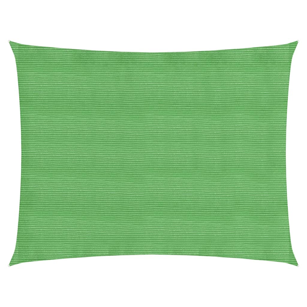 vidaXL toldo de vela hdpe verde claro 160 g/m² 5x6 m
