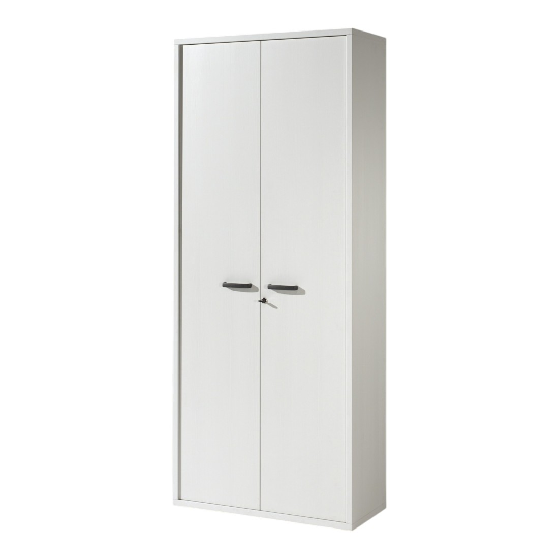Armario de oficina – 2 puertas y estantes – colección soon – blanco mate