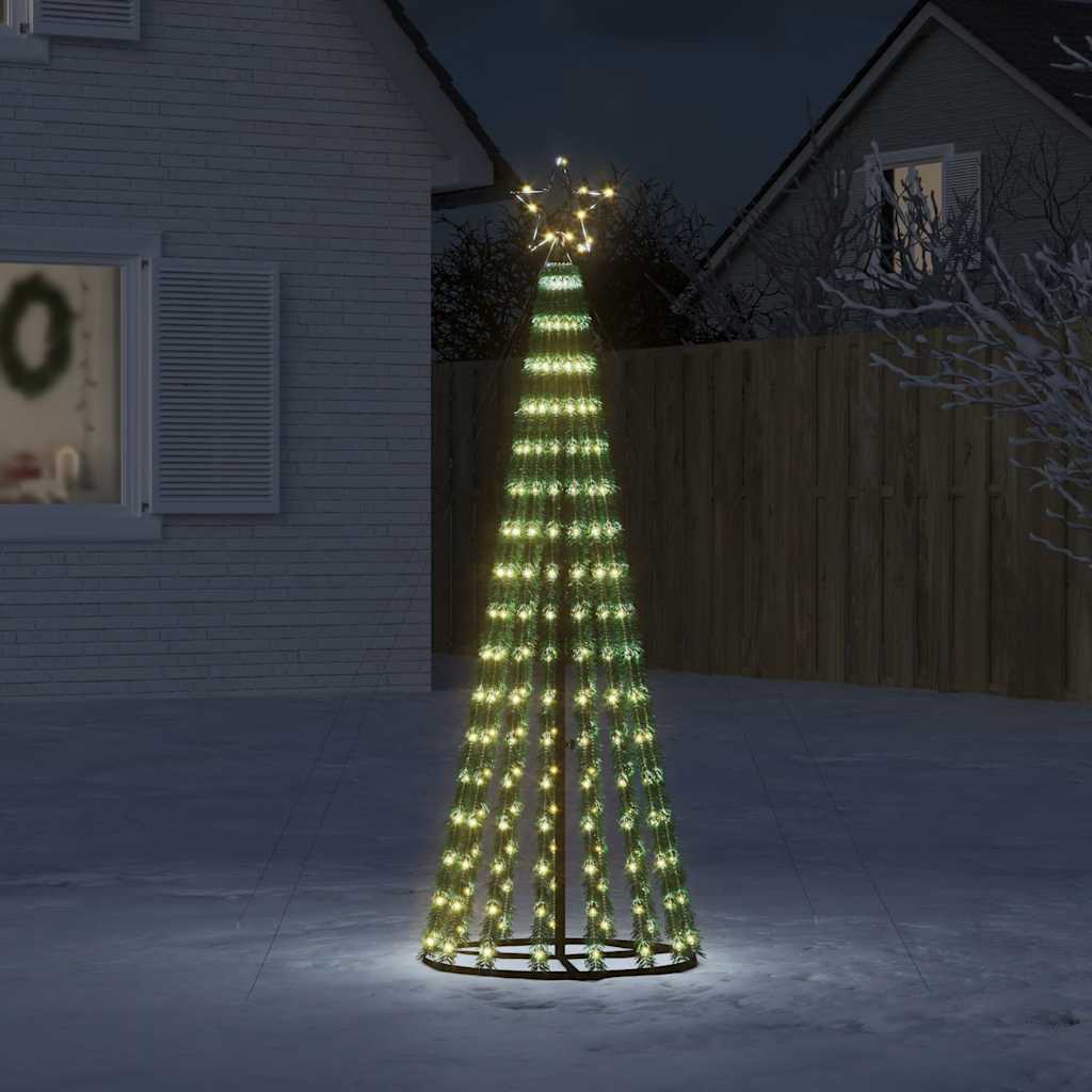 Árbol de navidad de luz 275 LEDs blanco cálido 180 cm es3495