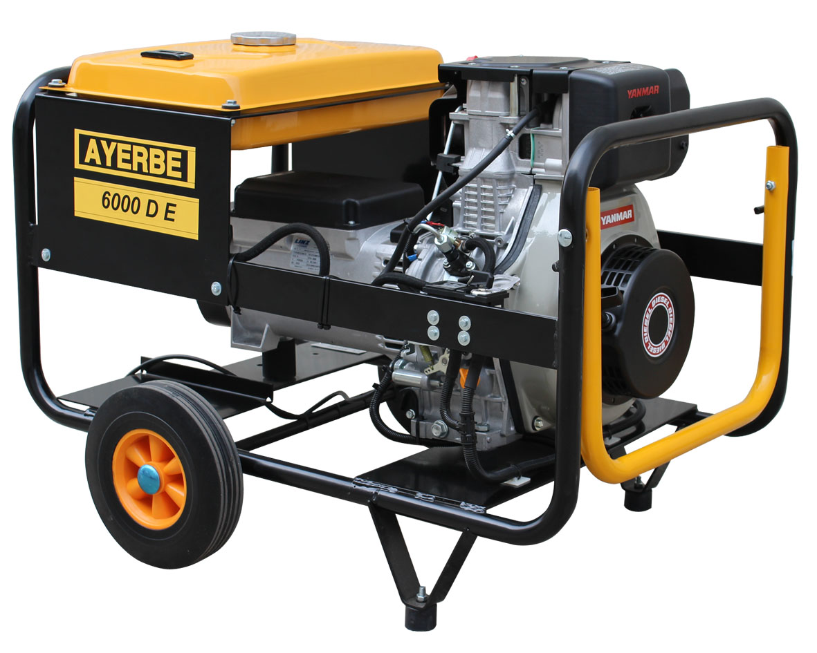 Ayerbe - 5418570 - generador 6000 diesel mn con arranque eléctrico