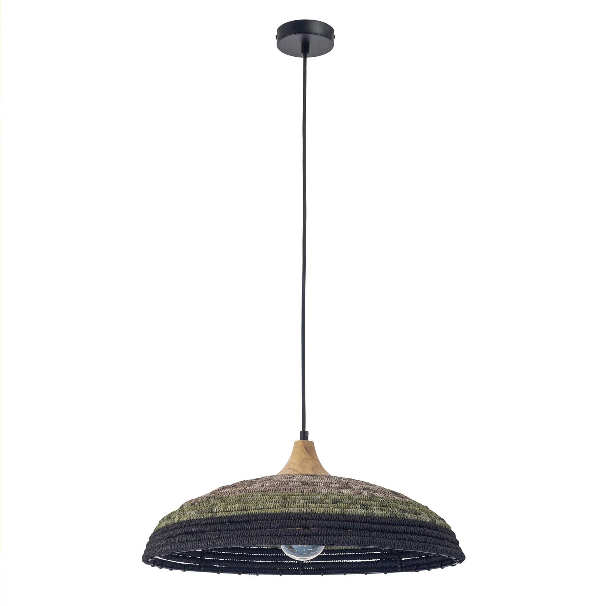 Forlight korg lampara colgante con pantalla de cuerda natural ø500mm para