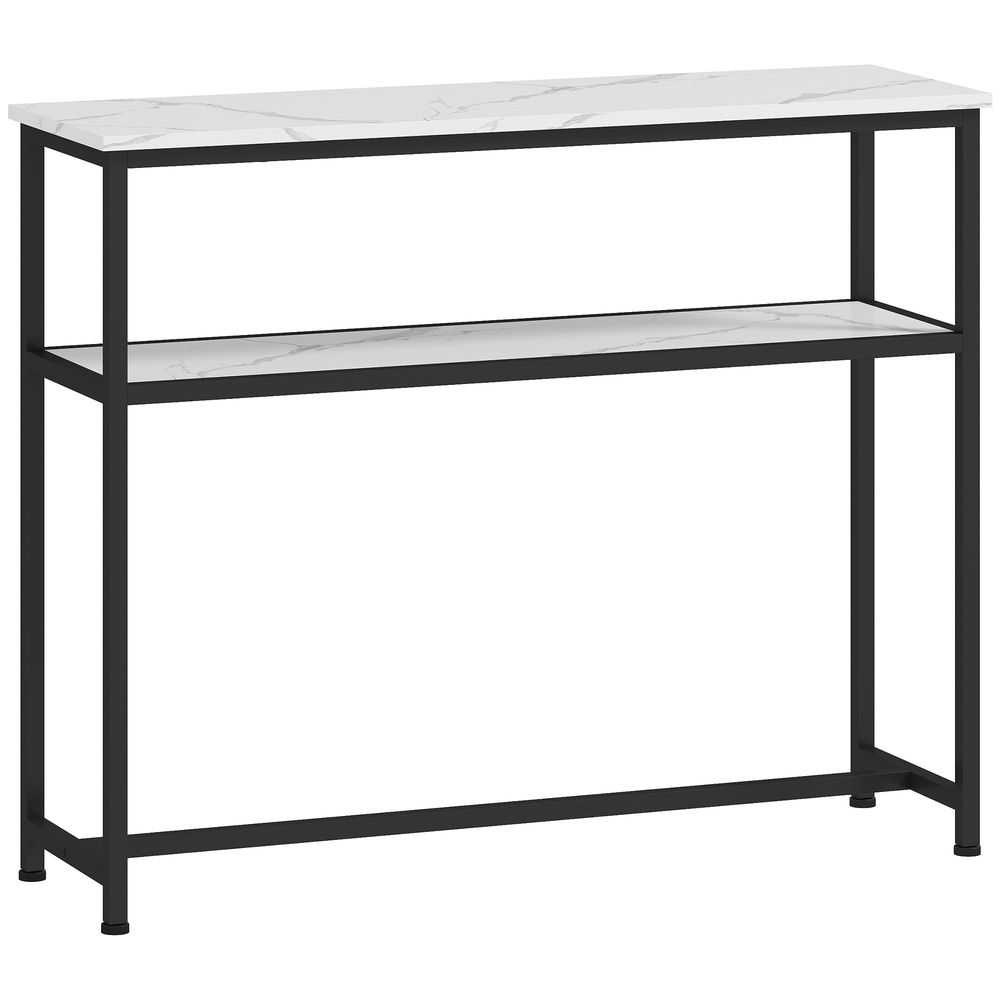 Mesa consola 100x30x81 cm color blanco Homcom