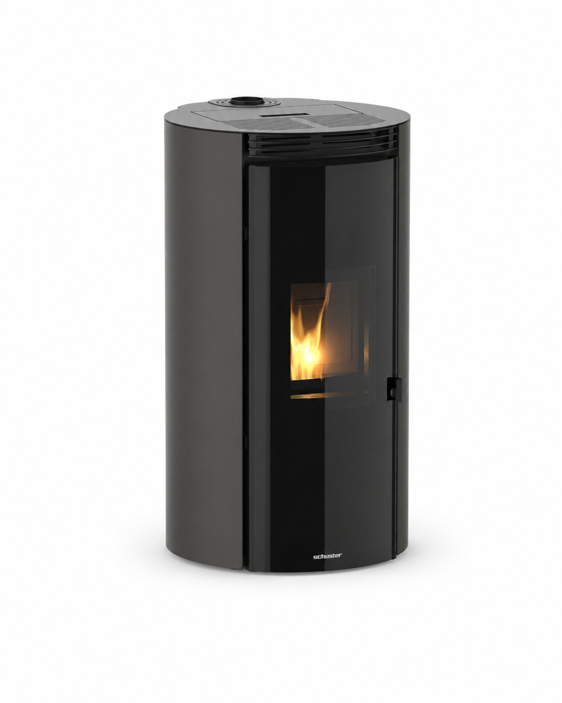 Estufa de pellets kea au de 7 kw gris metalizado