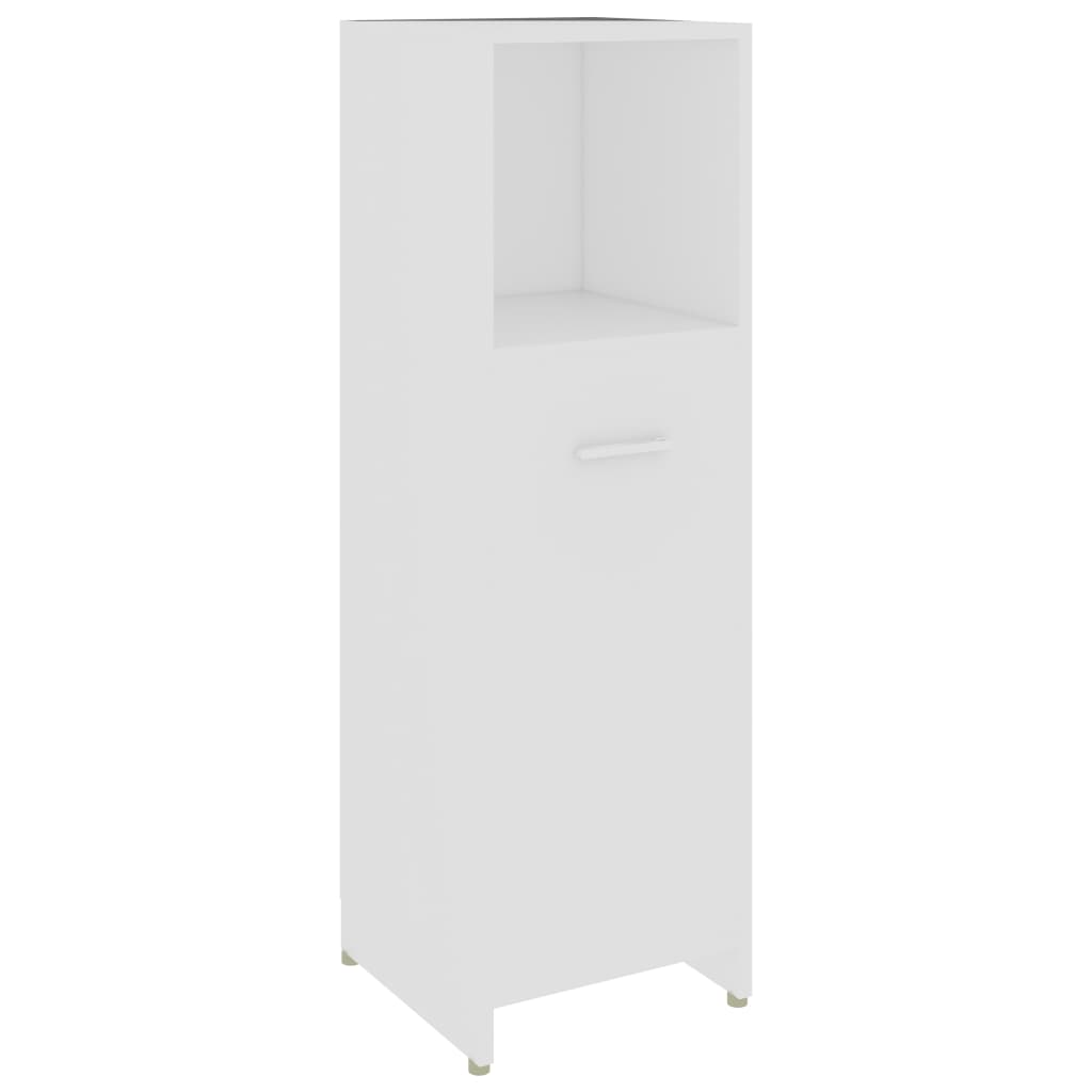 vidaXL armario de baño madera contrachapada blanco 30x30x95 cm