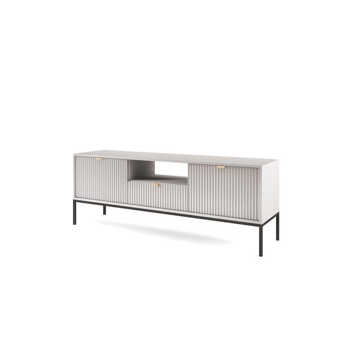 Mueble tv - gris mate - 154 x 39 x 56 cm