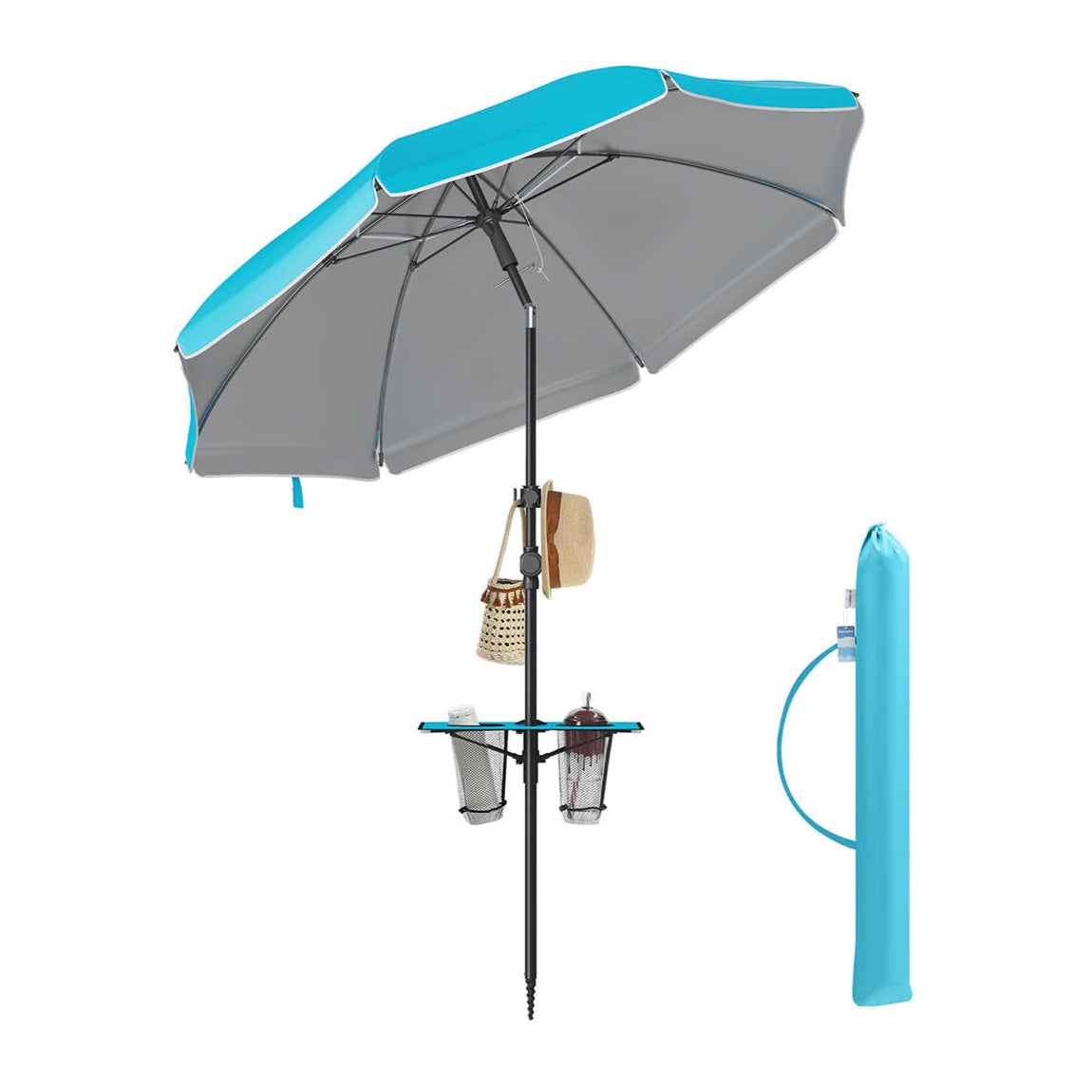 Parasol upf 50+ inclinación de 30° en ambos lados