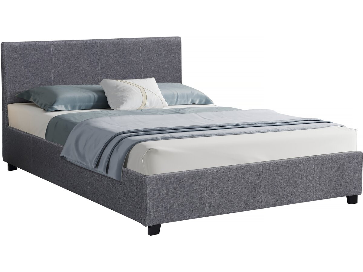 Cama en PVC "carla" - 180 x 200 gris