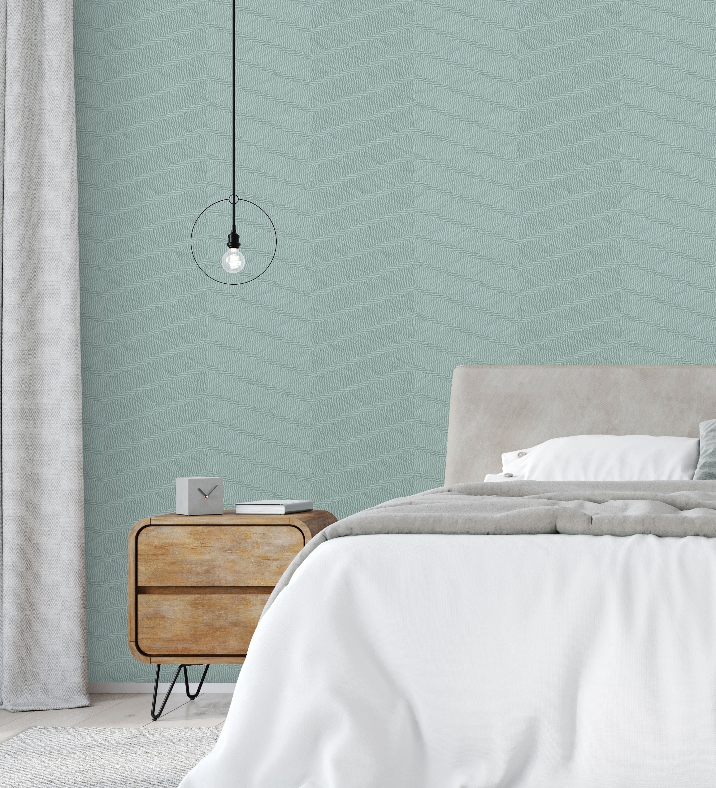 Papel pintado gaulan de rayas de espigas en 5.23m²