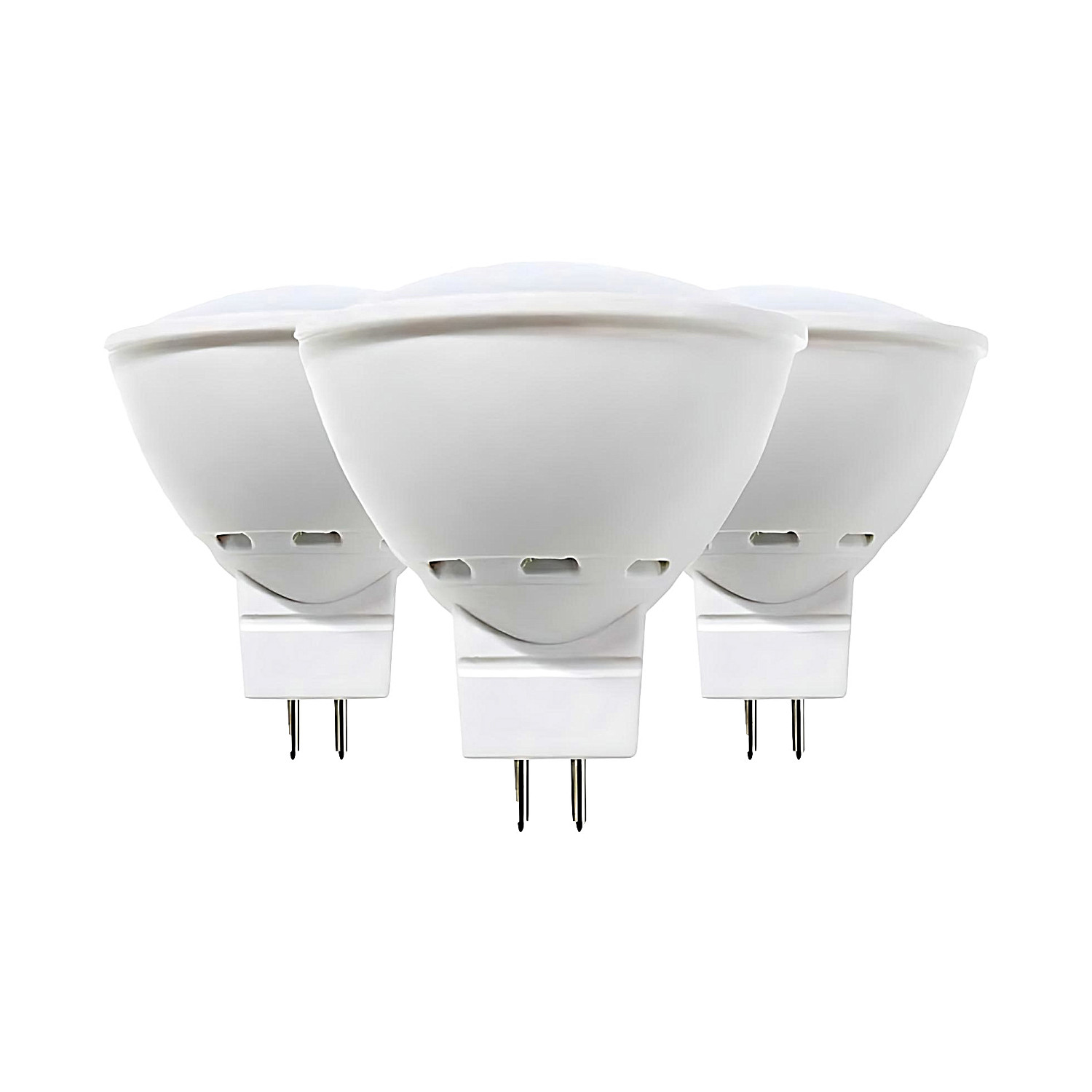 Pack 3 bombillas LED spotlight gu5.3 6w equi.50w 540lm 3000k primer leader