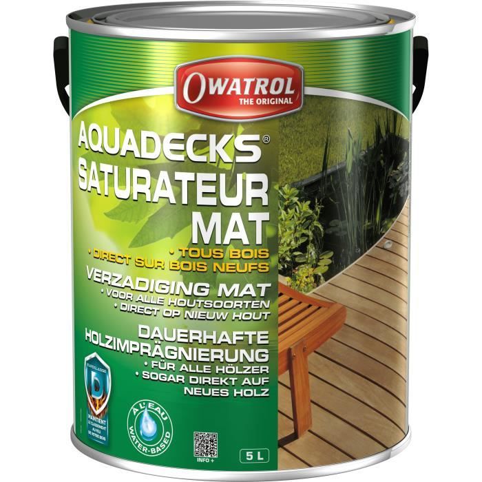 Aquadecks miel saturador mate al agua 5 lt