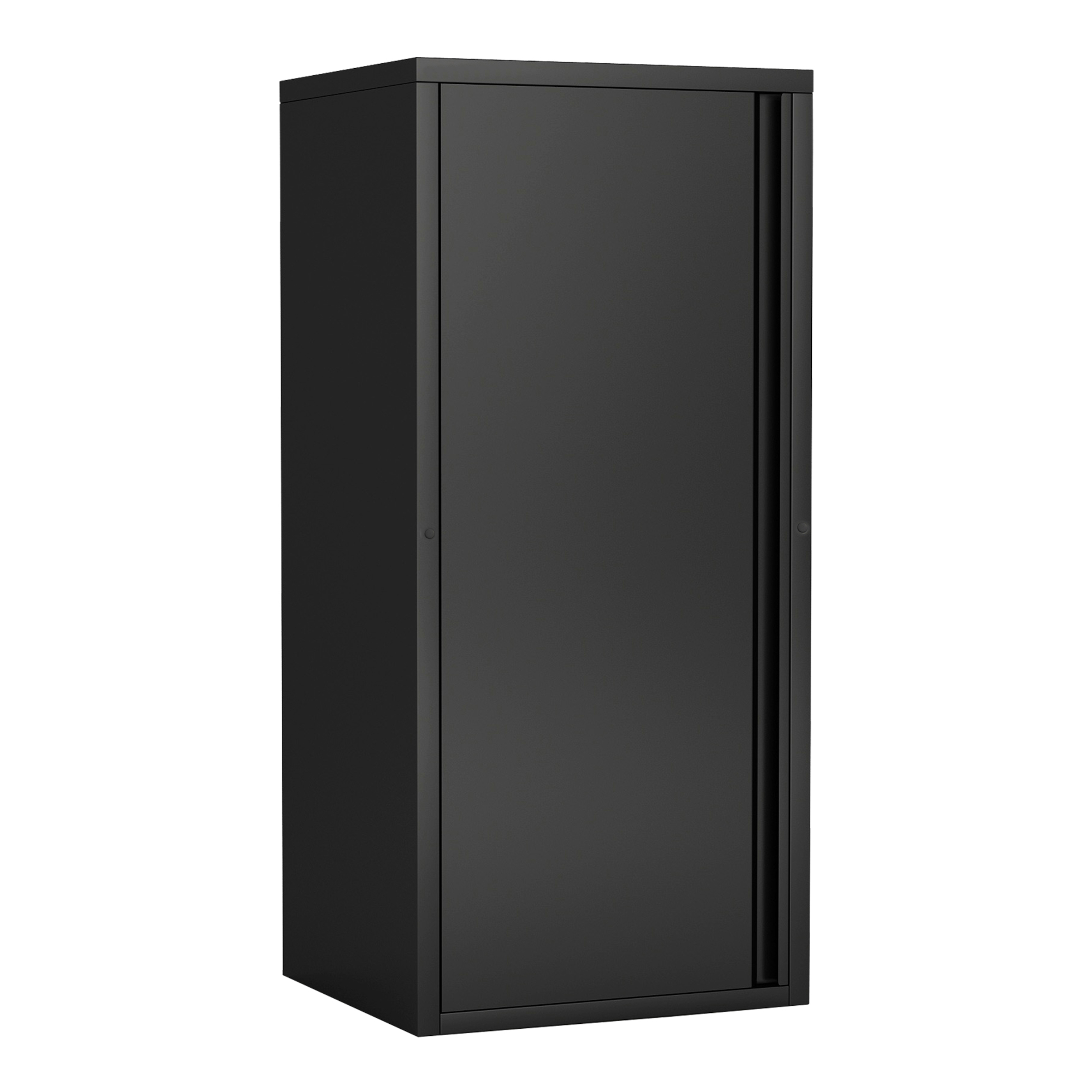 Armario de oficina burlöv acero 88x40x35 cm - negro [en.casa]