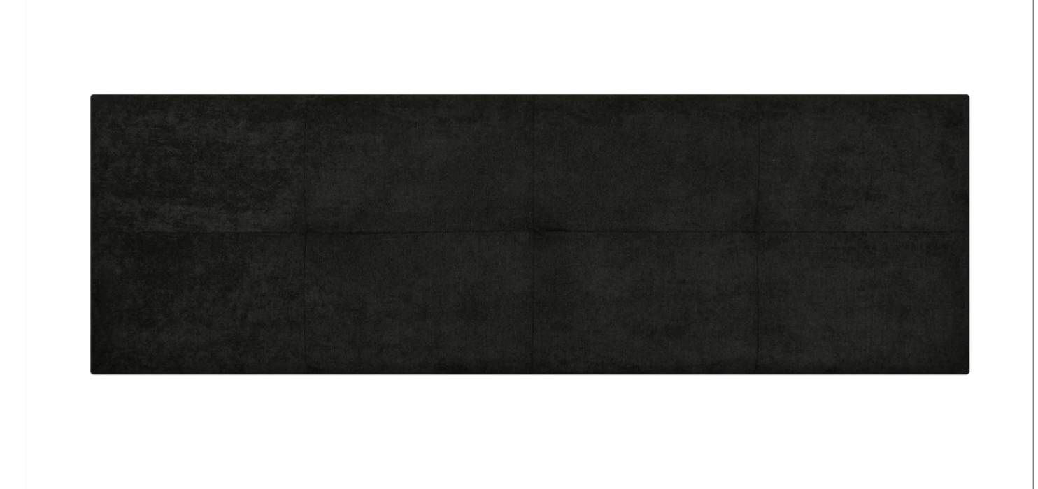 Cabecero cala tela negro 190