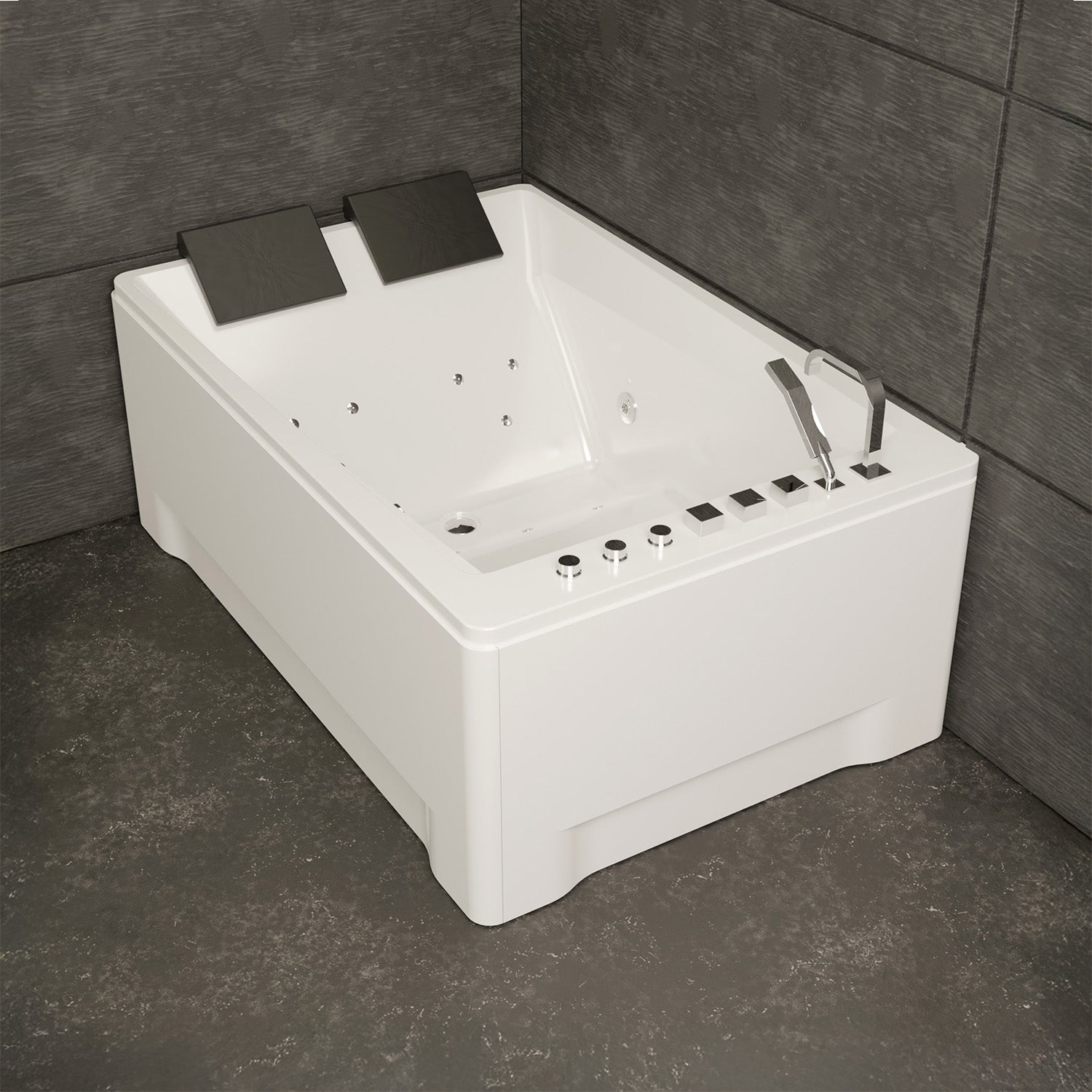 Bañera hidromasaje tonsay duo jets 180 x120 x68 cm, spalina
