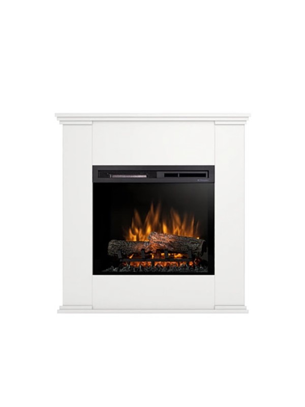 Chimenea eléctrica LED independiente kelia de 23", color blanco