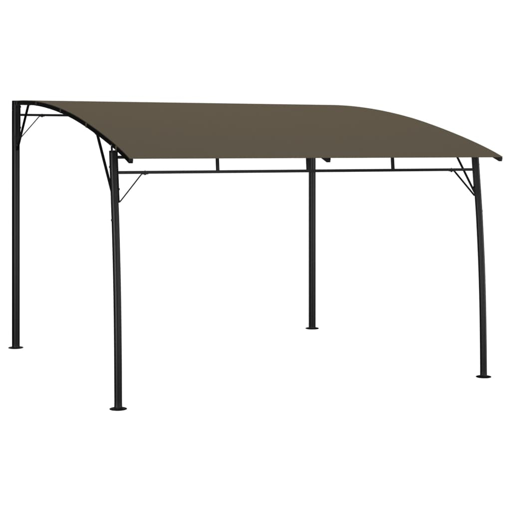 vidaXL toldo parasol de jardín gris taupe 3x3x2,55 m