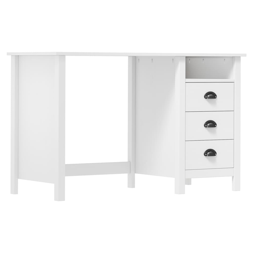 vidaXL escritorio hill con 3 cajones madera de pino 120x50x74 cm