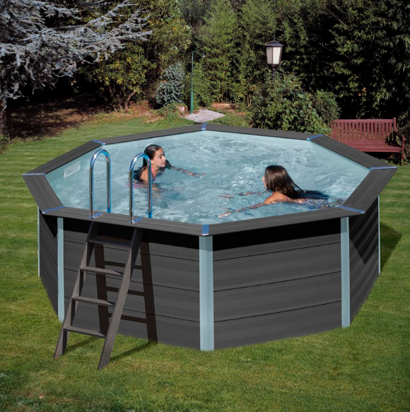 piscina gre redonda kpco41 de composite 4.10 mtsx1.24 mts de alto