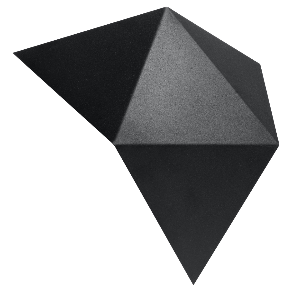Lámpara de pared solido 2 negro acero 27x25x8cm