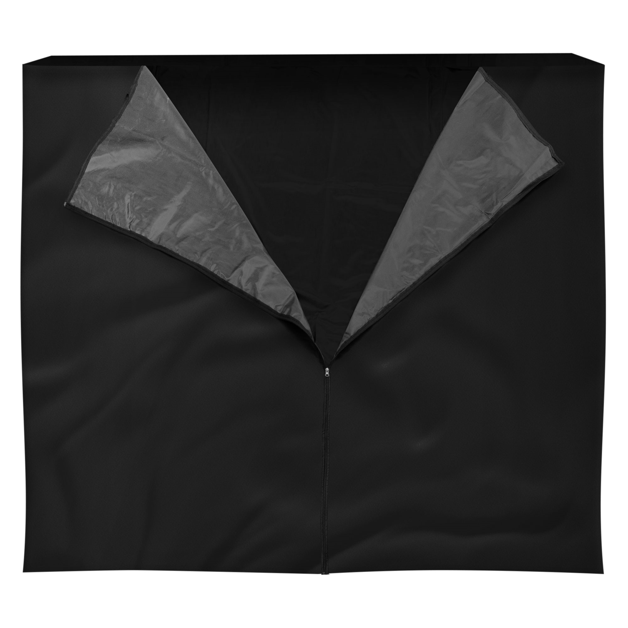 Funda leñero repelente al agua 240x165 cm poliéster negro