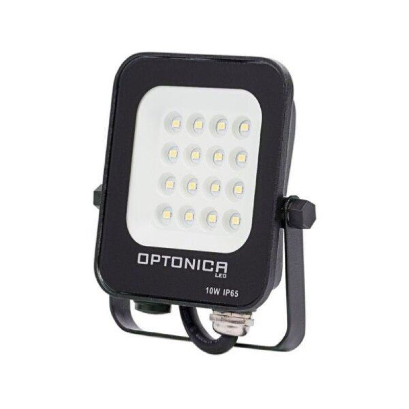 Foco LED de exterior smd 10w ip65 negro - blanco frío 6000k - 800