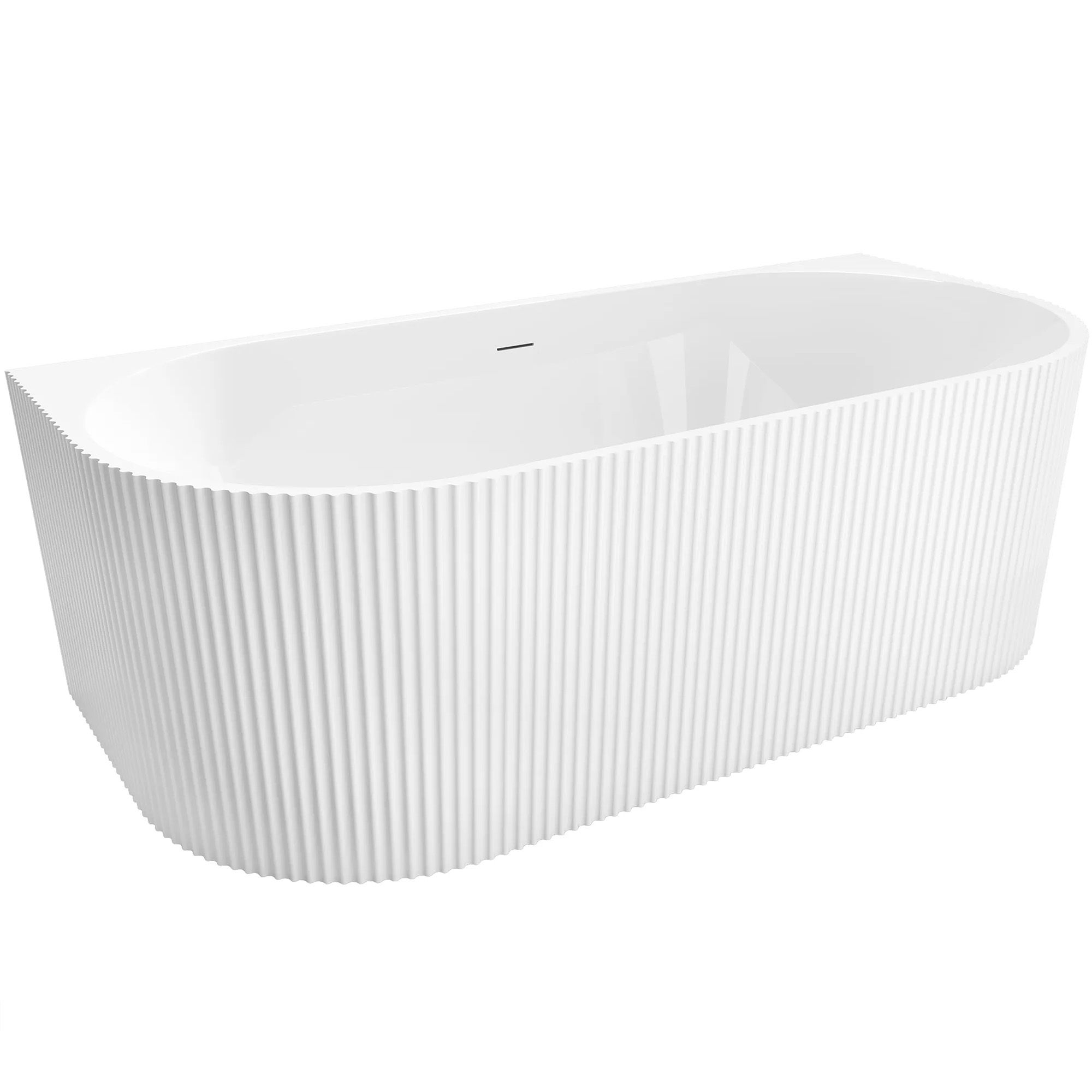 Rea bañera mural veneta white 170cm, 170x79x58 cm