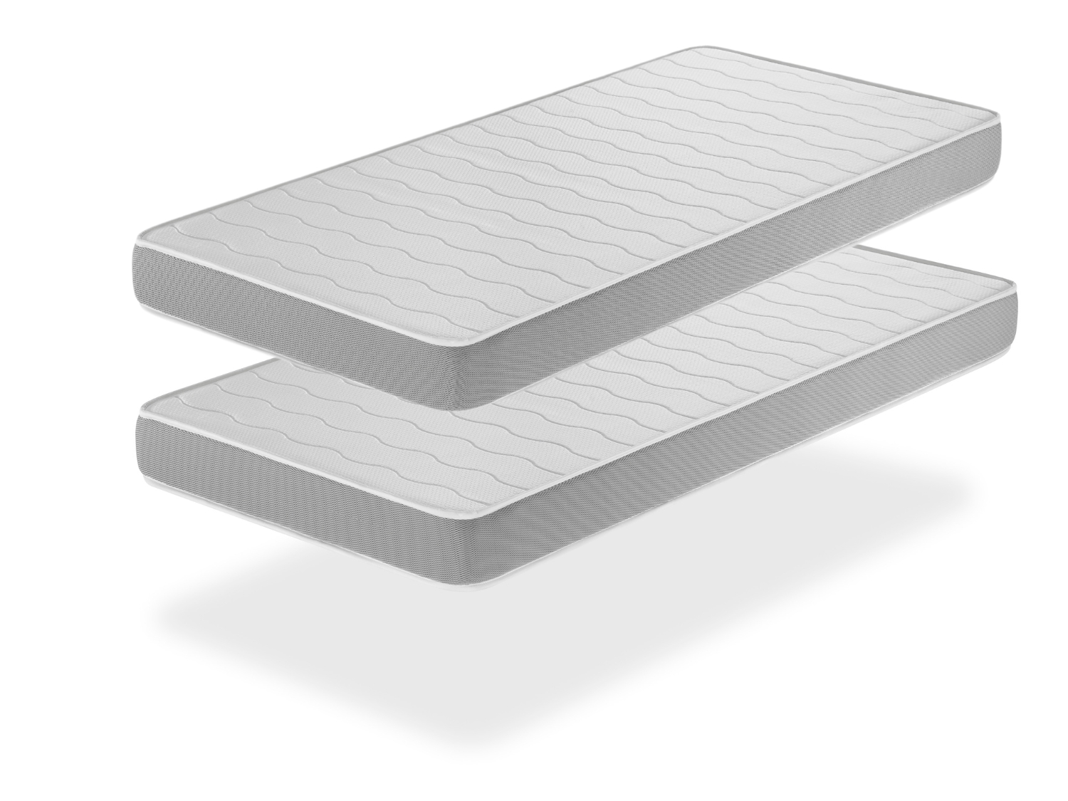 Lote de 2 colchones de espuma 90x190x14 cm apolo dreamdi