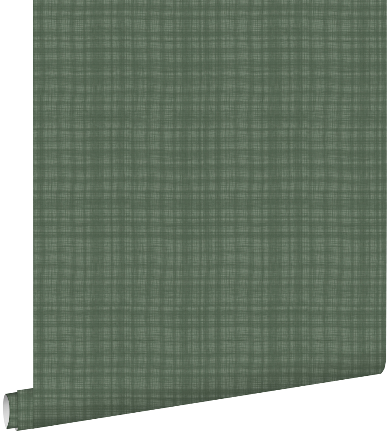 Estahome papel pintado efecto lino verde oscuro 53 cm x 10.05 m