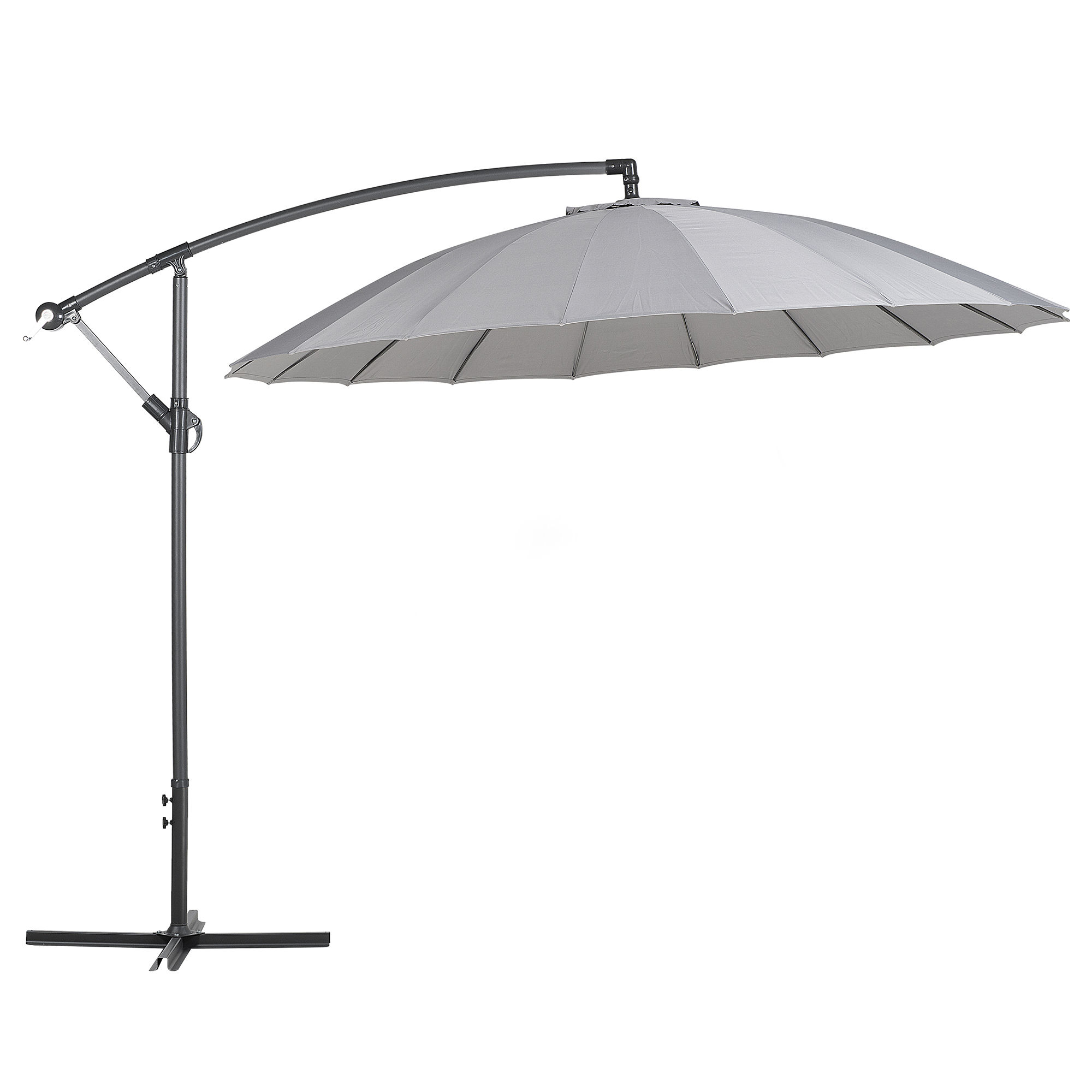 Sombrilla lateral 268 cm calabria ii gris oscuro